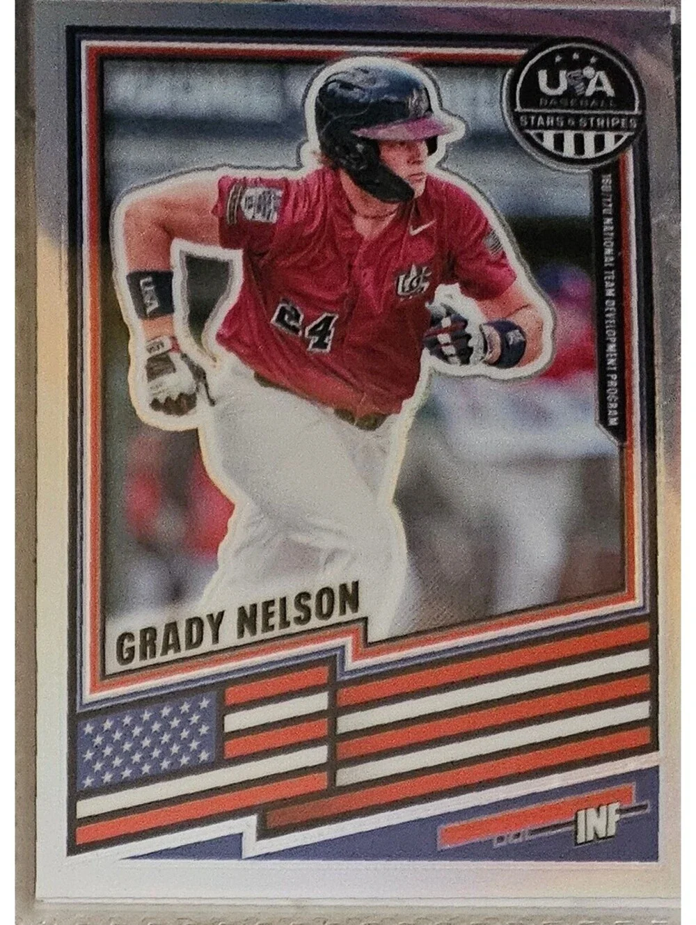 2026 Panini Stars & Stripes Prizm USA Baseball #72 - Grady Nelson